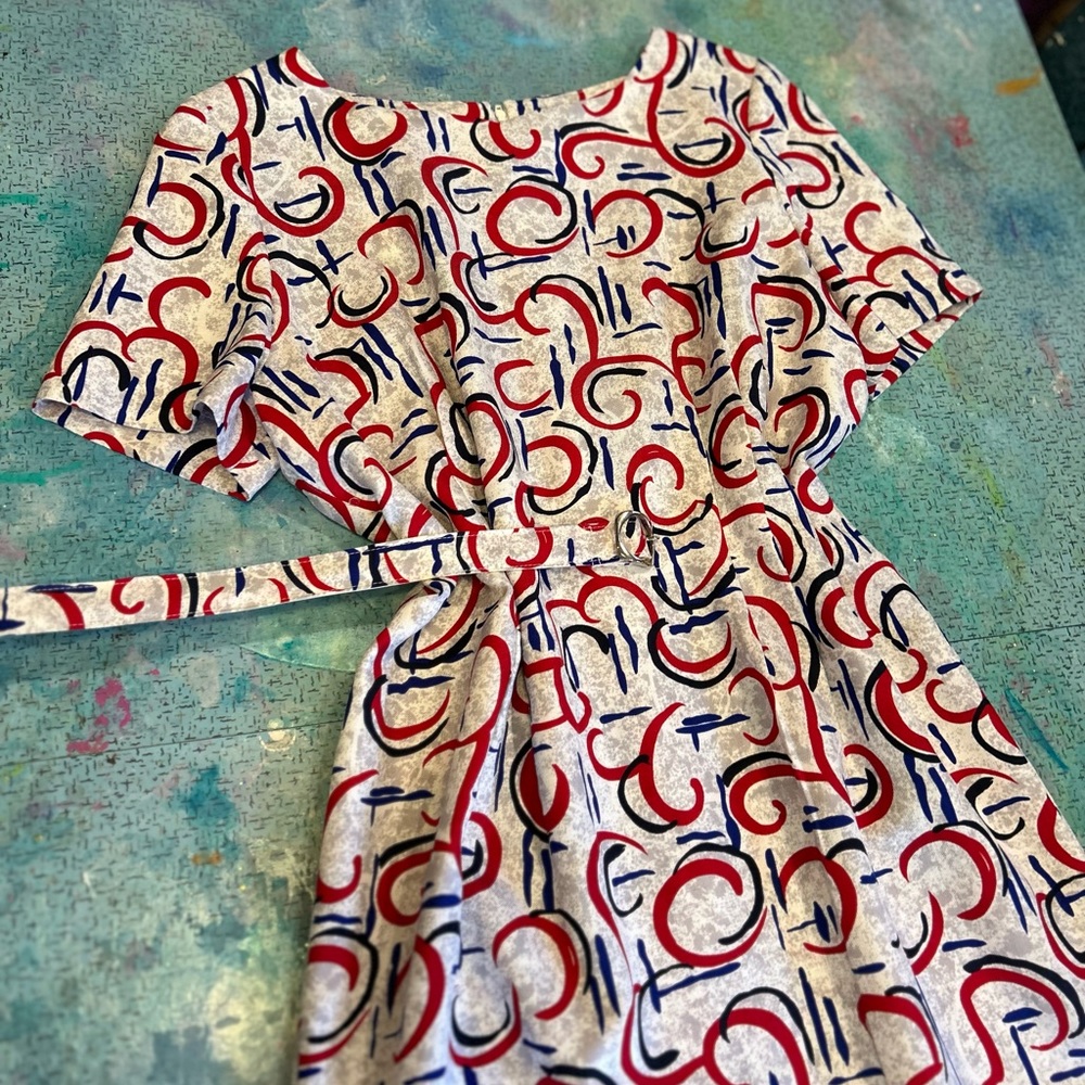 Vintage Abstract American Print